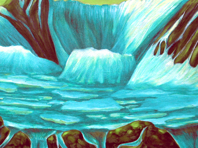 Greenland Glacier IV, Oil on panel, 2004