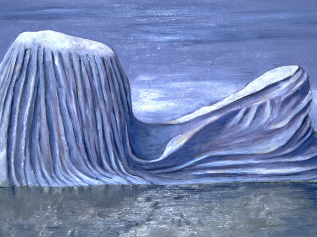 Greenland Iceberg III, Oil on panel, 13 x 23 inches, 2001