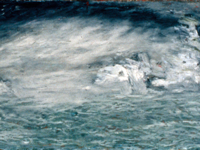 Iceberg Study XX, Oil on pastel, 6 x 15 inches, 1997